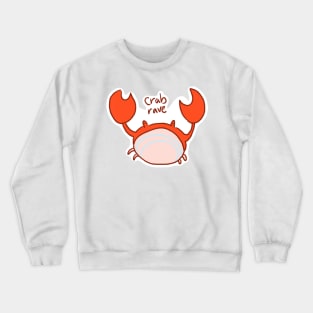 Kawaii Crab Rave Crewneck Sweatshirt